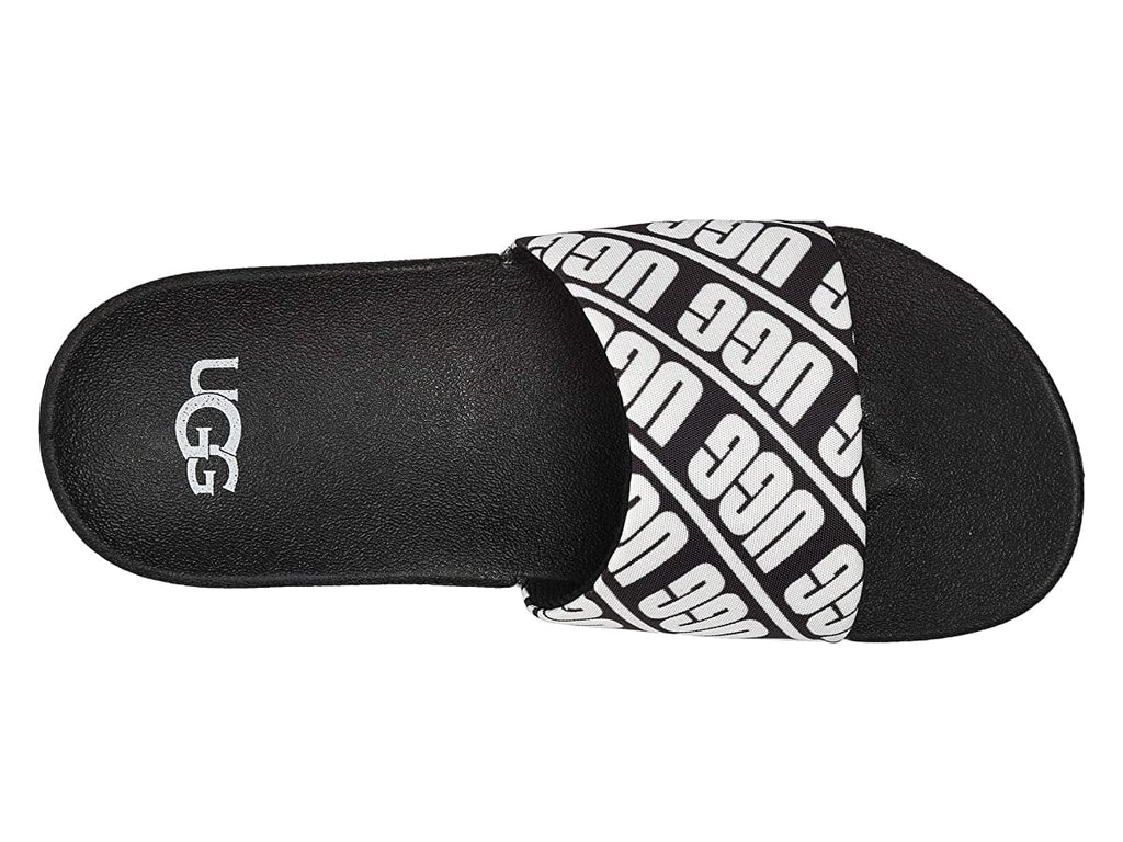 UGG Kids Beach Slide (Toddler/Little Kid/Big Kid) Black/White