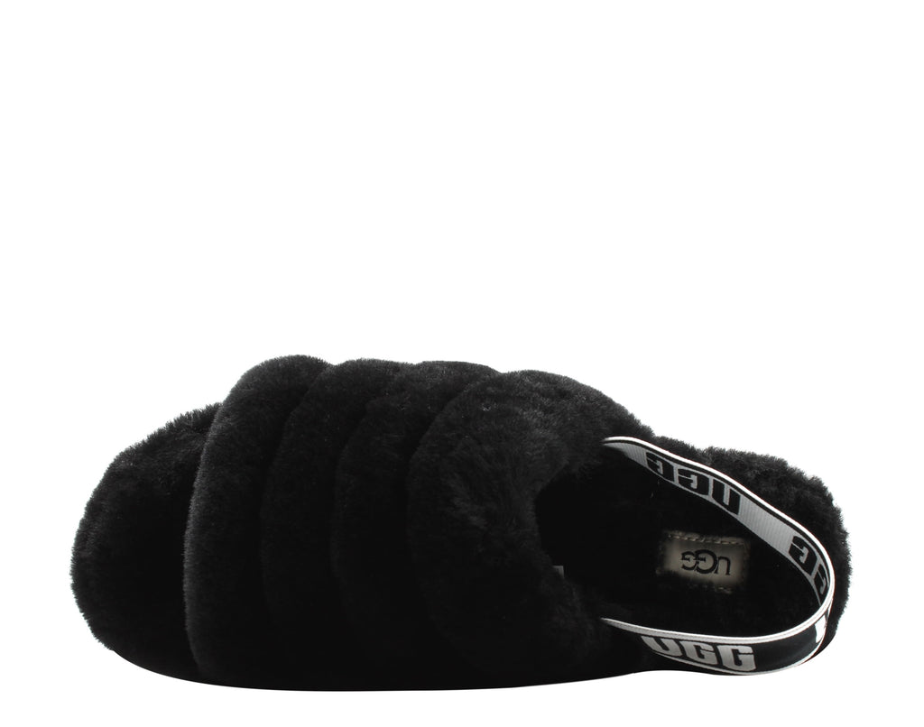 UGG Women's Fluff Yeah Slide in Charcoal, 11 US