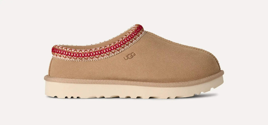 UGG Tasman II 1174470-SDDR Slippers Women's Sand Dark Cherry Suede Slip-On GUG19