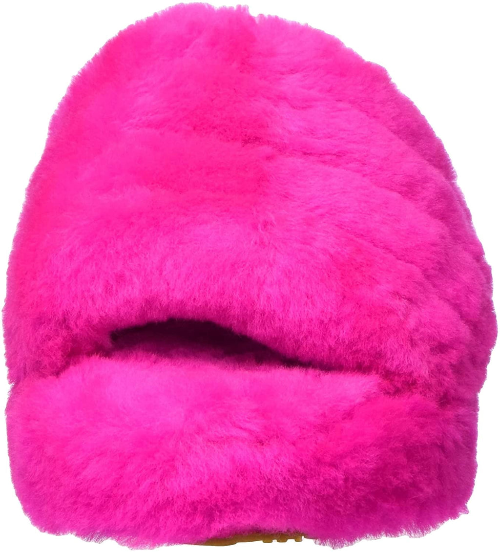 UGG Unisex-Child Fluff Yeah Slide Slipper Big Kid 8-12 Years 4 Big Kid Rock Rose