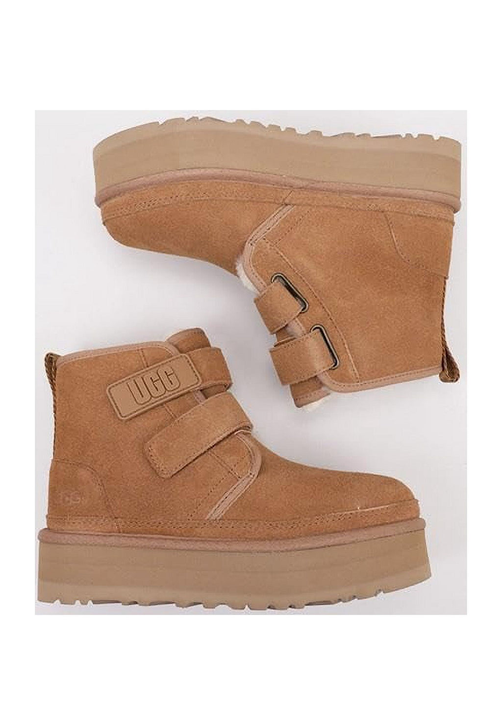 Big and Little Kid's UGG Neumel Platform Chukka Chestnut (1130776K-CHE) - 6