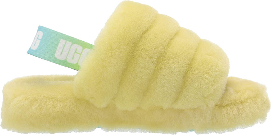 UGG Unisex-Child Fluff Yeah Slide Slipper Toddler 1-4 Years 9 Toddler Pollen Gradient