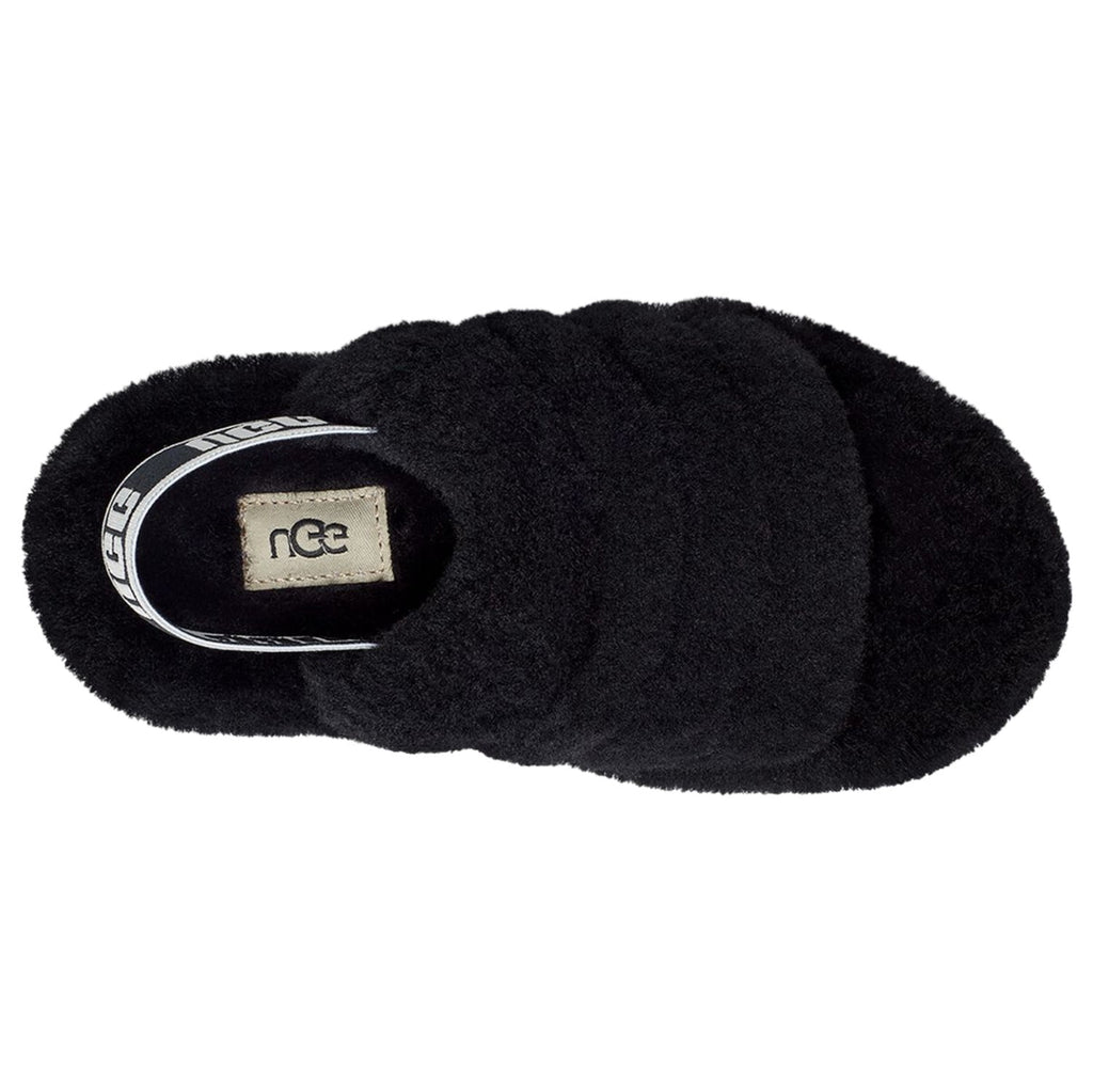 UGG Big Kids' Fluff Yeah Slide in Black, 13 US