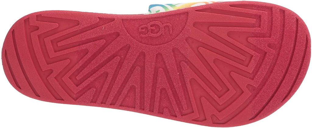 UGG Kids Beach Slide UGG Sandal Big Kid 8-12 Years 5 Big Kid Rainbow