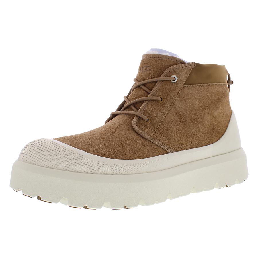 UGG Neumel Weather Hybrid Boot Suede Mens Shoes Size 11, Color: Chestnut/Whitecap
