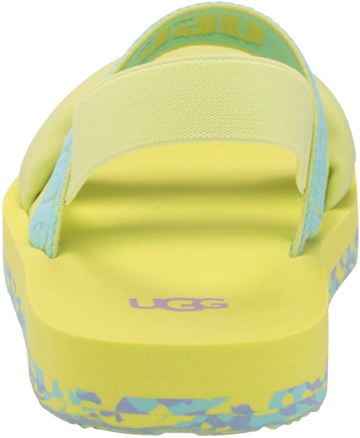 UGG Unisex-Child K Zuma Sling Flat Sandal Big Kid 8-12 Years 5 Big Kid Pollen Paint Swirl