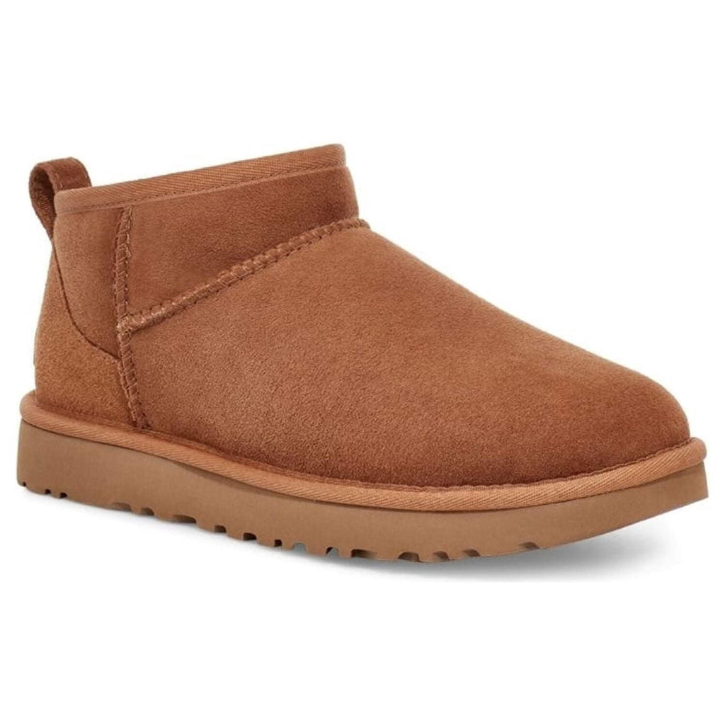 UGG Classic Ultra Mini Boot Suede Womens Shoes Size 10, Color: Chestnut