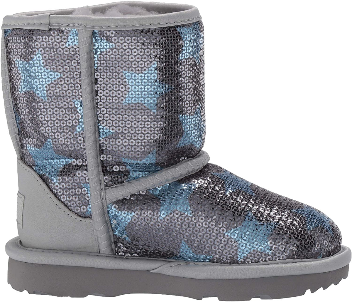 UGG Kids Classic Short II Sequin Star Boot