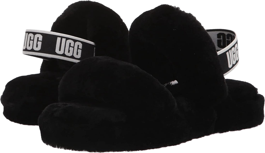 Big Kid's and Little Kid's UGG Oh Yeah Slide Black (1115752K-BLK) - 1
