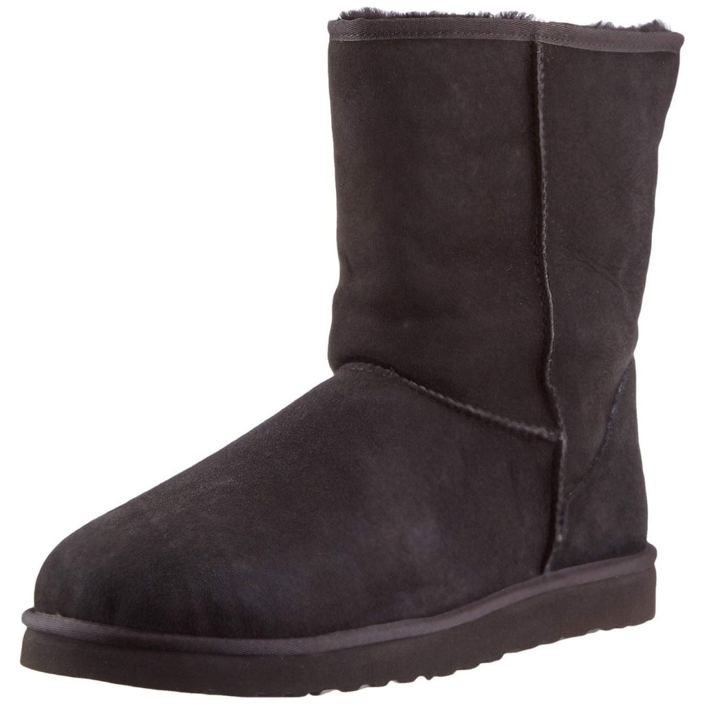 Australia Classic Short Men Round Toe Suede Black Winter Boot