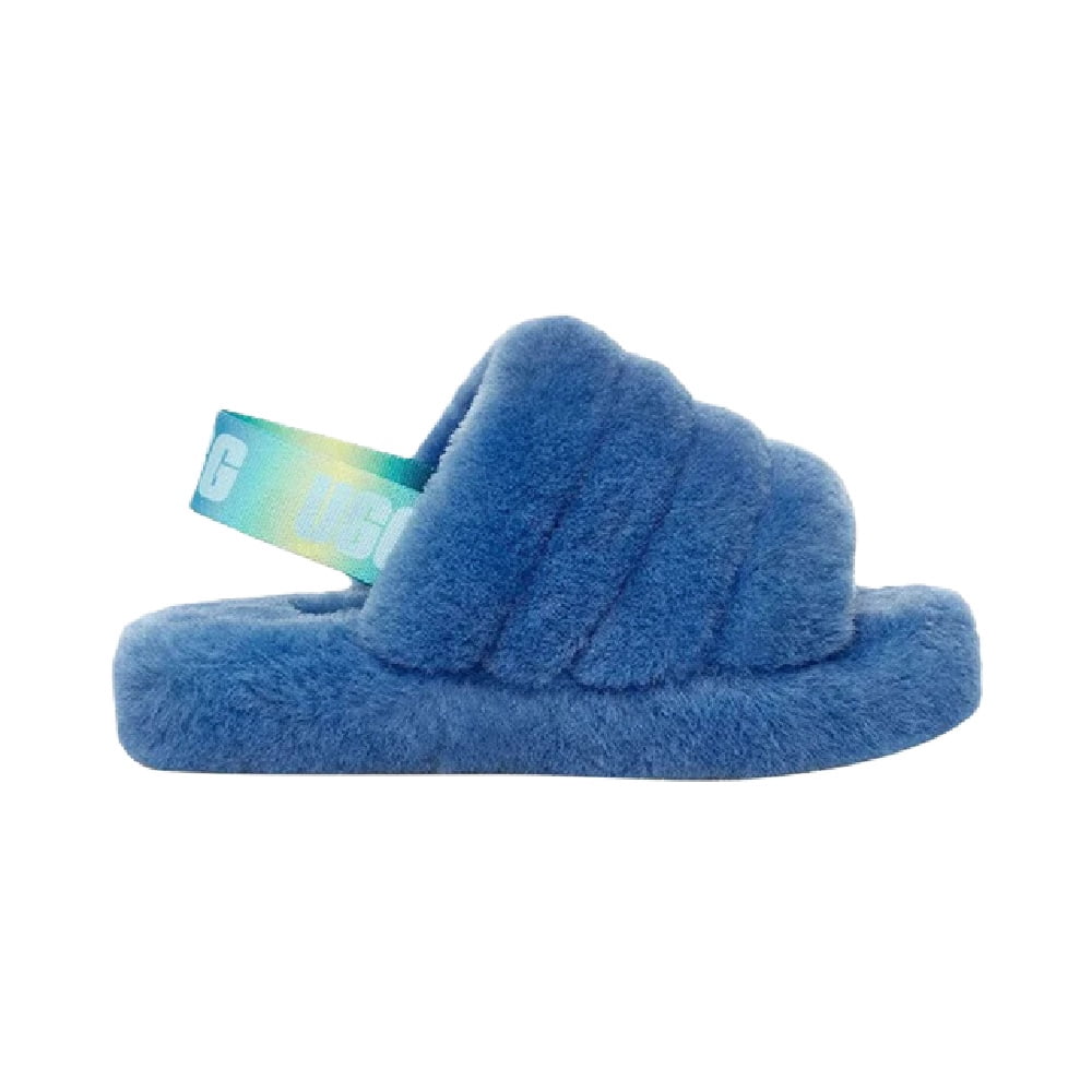 Big Kid's and Little Kid's UGG Fluff Yeah Slide Mystic Blue Gradient (1120030K-MBGT) - 3