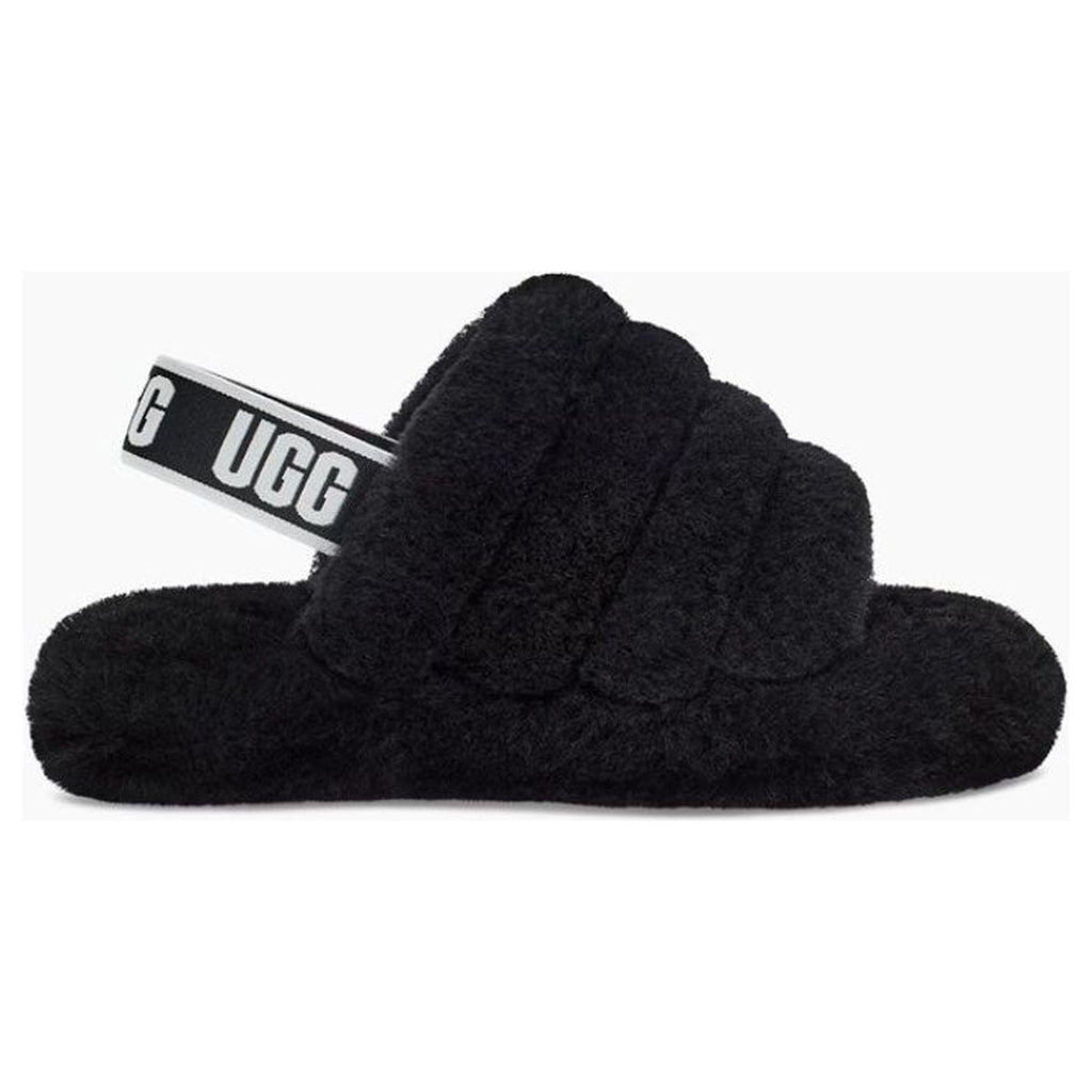 UGG Big Kids' Fluff Yeah Slide in Black, 13 US
