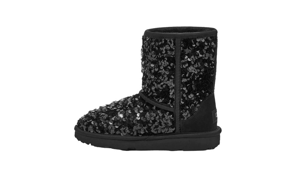 UGG GRADE SCHOOL Classic Short Chunky Sequin Boot PS "Black" 1135330K BLK 1135330K BLK from Stadium Goods