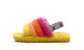 UGG GRADE SCHOOL Fluff Yeah Slide GS "Yellow Rainbow" 1116157K YRNB 1116157K YRNB from Stadium Goods