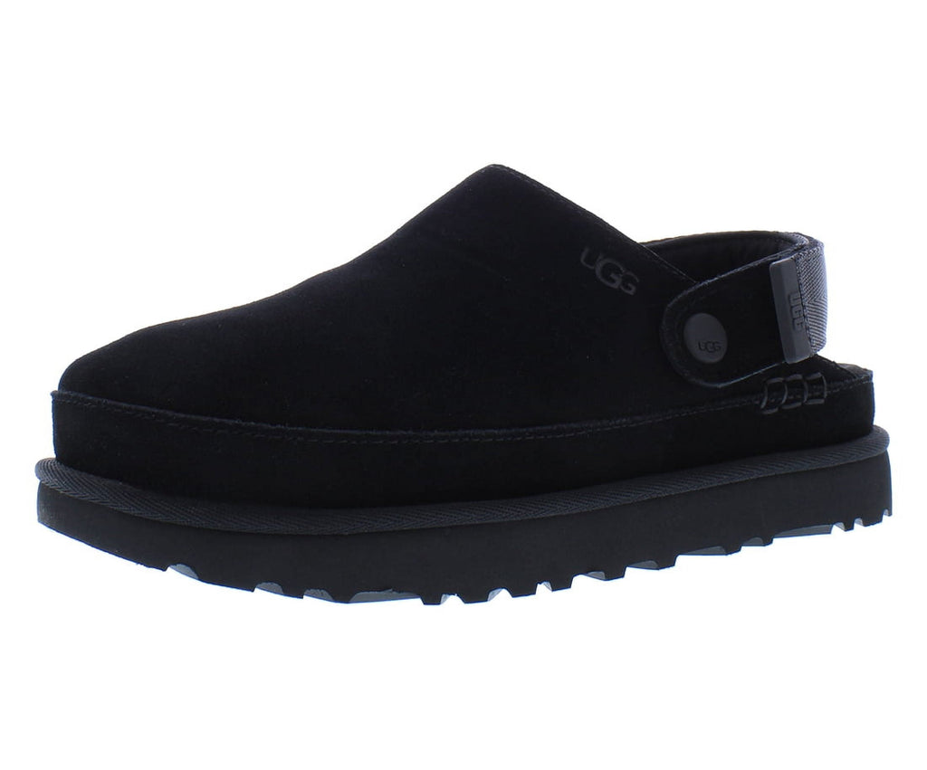 UGG Goldenstar Clog Suede Womens Shoes Size 7, Color: Black