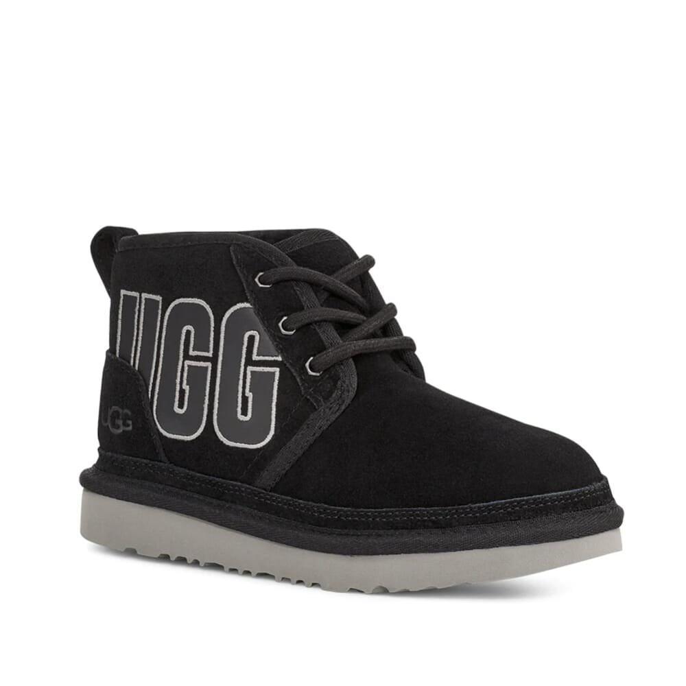 UGG Neumel Graphic Outline Black/Grey 1130787-BGSD Pre-School Size 3