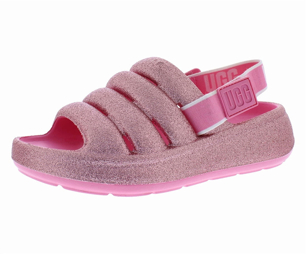 UGG Sport Yeah Glitter GS Girls Shoes Size 3, Color: Pink