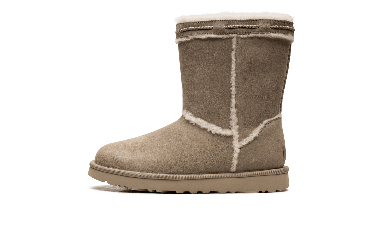 UGG WOMENS Classic Short Shearling Braid Womens "DUNE" 1166752 DUNE 1166752 DUNE from Stadium Goods