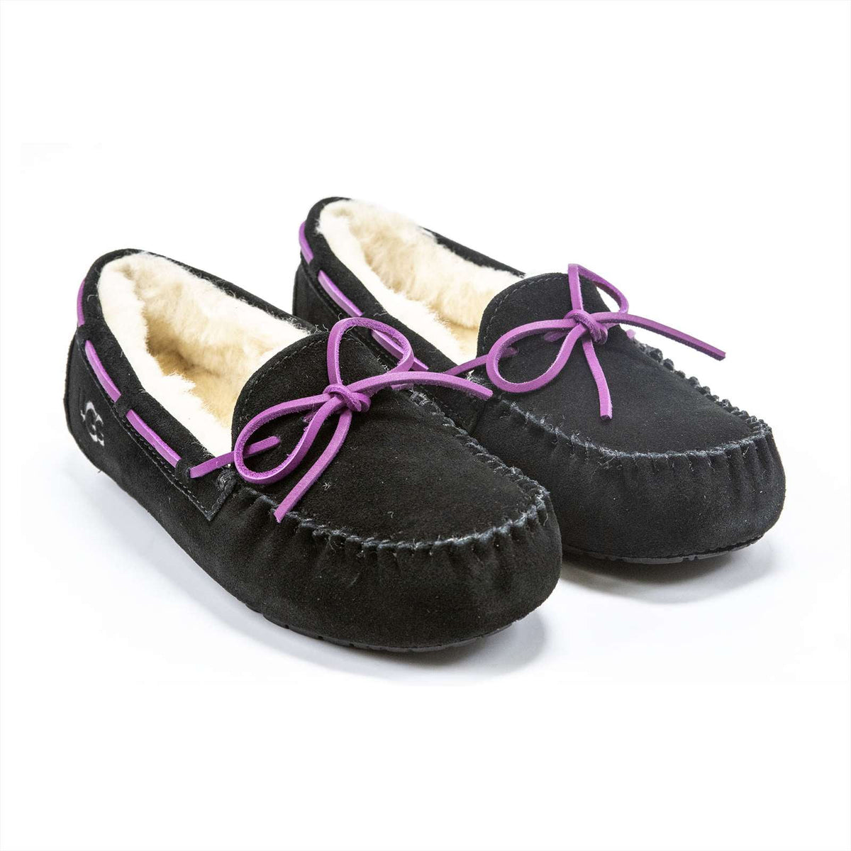 Ugg Girls Dakota Moccasin Slippers, Chestnut,1 M US