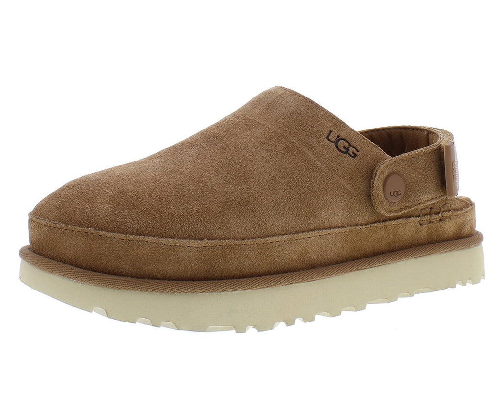 UGG Goldenstar Clog Suede Womens Shoes Size 8.5, Color: Chestnut