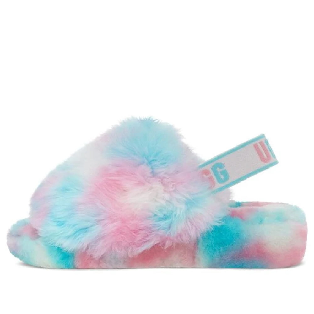 Women's UGG Fluff Yeah Pride Blue Pink (1131770-PID) - 5