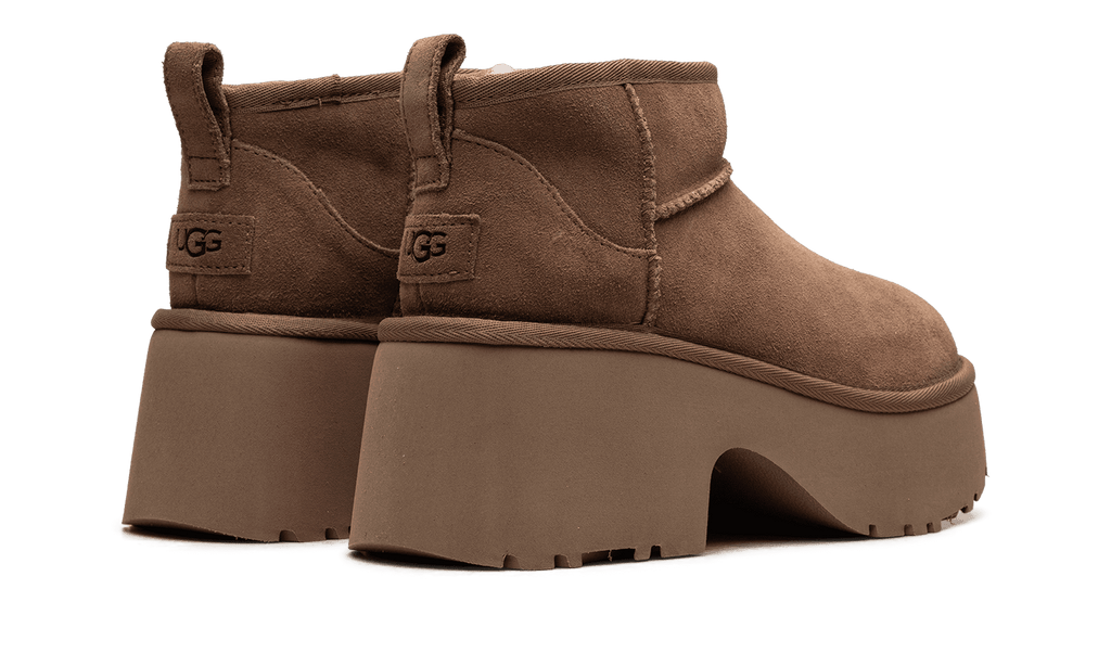 UGG WOMENS Classic Ultra Mini New Heights Boot Womens "Chestnut" 1158311 CHE 1158311 CHE from Stadium Goods
