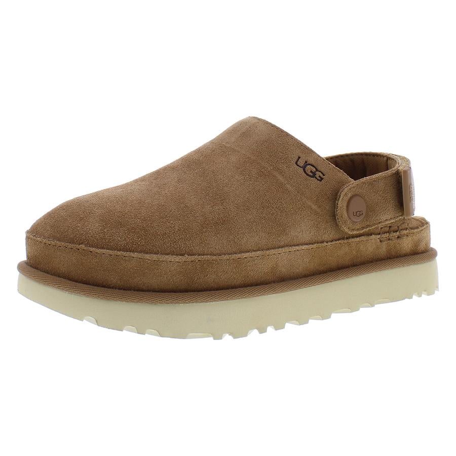 UGG Goldenstar Clog Suede Womens Shoes Size 8.5, Color: Chestnut