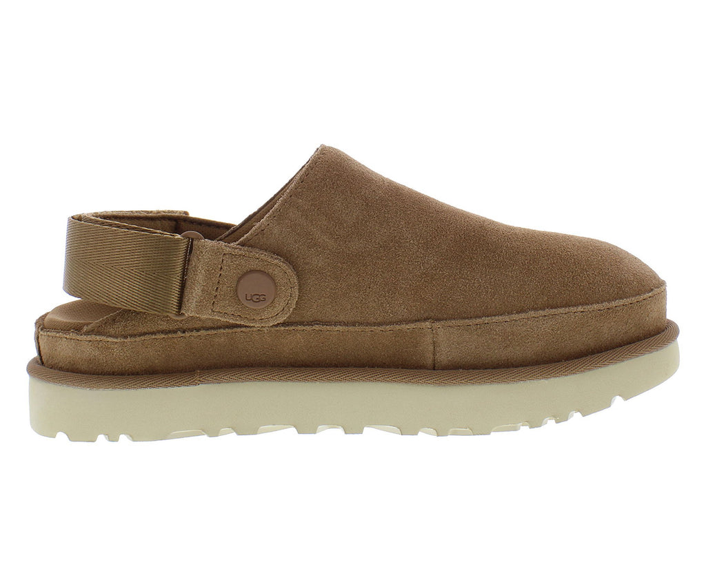 UGG Goldenstar Clog Suede Womens Shoes Size 8.5, Color: Chestnut