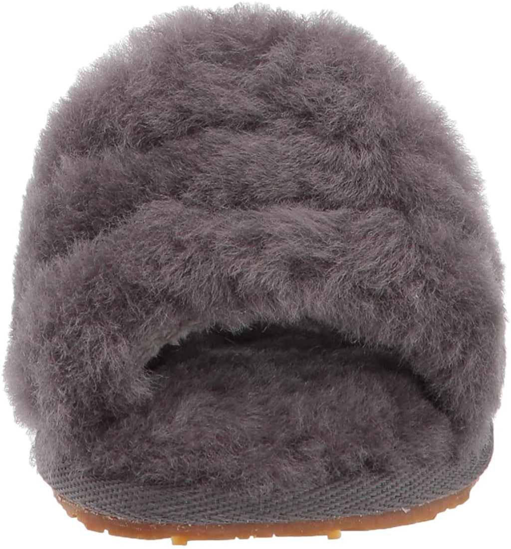 UGG Toddlers' Fluff Yeah Slide in Charcoal, 6 US