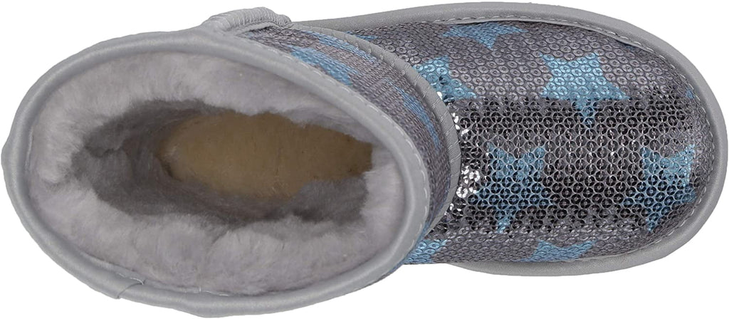UGG Kids Classic Short II Sequin Star Boot
