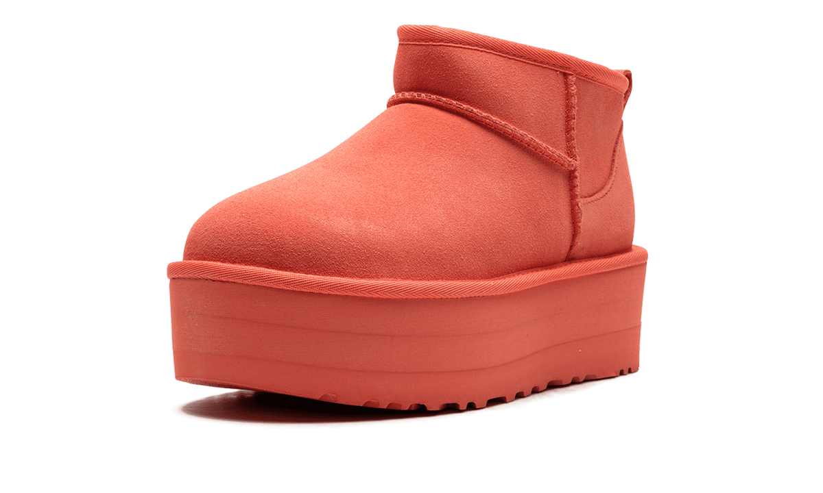 UGG WOMENS UGG Classic Ultra Mini Platform Boot Womens "Vibrant Coral" 1135092 VCRL 1135092 VCRL from Stadium Goods