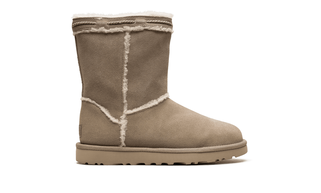 UGG WOMENS Classic Short Shearling Braid Womens "DUNE" 1166752 DUNE 1166752 DUNE from Stadium Goods