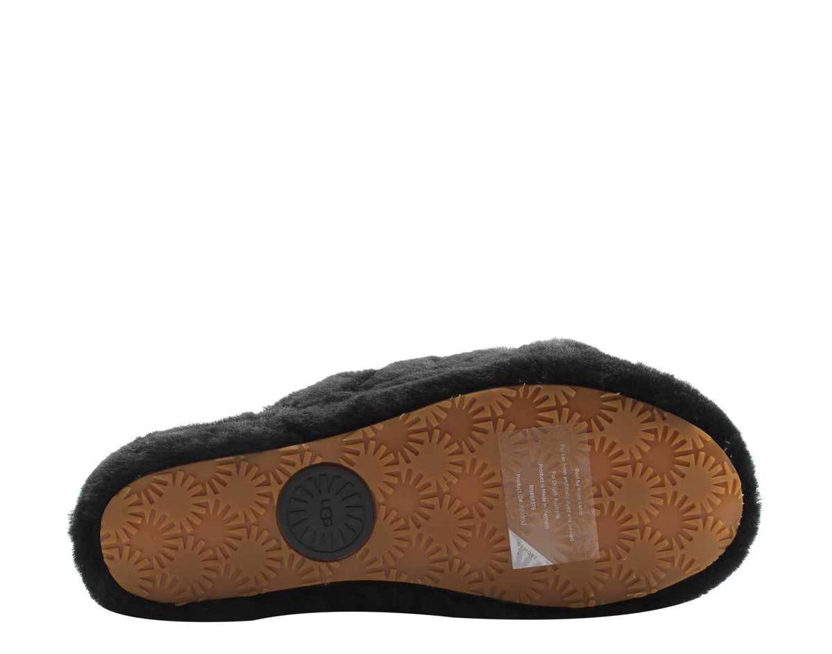 UGG Women's Fluff Yeah Slide in Charcoal, 11 US
