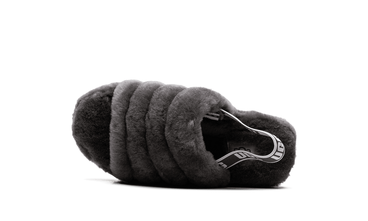 UGG GRADE SCHOOL Fluff Yeah Slide PS "Charcoal" 1098494K CHRC 1098494K CHRC from Stadium Goods
